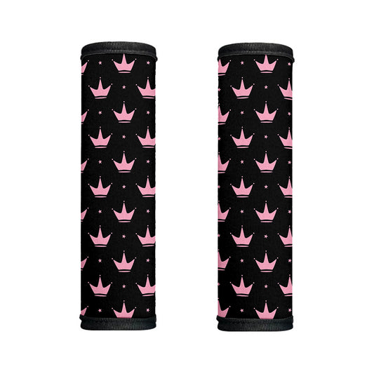 Pink Crown Pattern Print Handle Covers