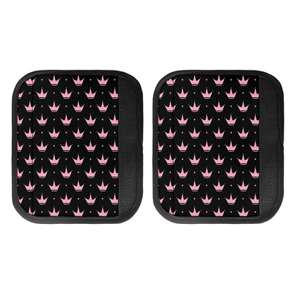 Pink Crown Pattern Print Handle Covers
