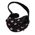 Pink Crown Pattern Print Pet Sling Carrier