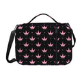 Pink Crown Pattern Print Shoulder Strap Bible Bag