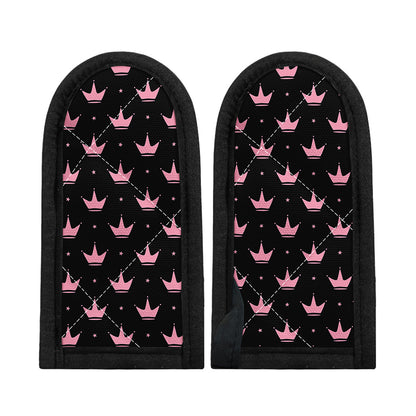 Pink Crown Pattern Print Skillet Handle Cover
