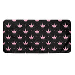 Pink Crown Pattern Print Towel