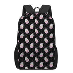 Pink Cupcake Pattern Print 17 Inch Backpack