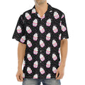Pink Cupcake Pattern Print Aloha Shirt