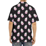 Pink Cupcake Pattern Print Aloha Shirt