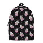 Pink Cupcake Pattern Print Backpack