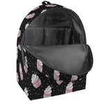 Pink Cupcake Pattern Print Backpack