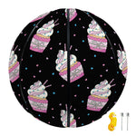 Pink Cupcake Pattern Print Basketball