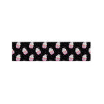 Pink Cupcake Pattern Print Bed Runner