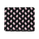 Pink Cupcake Pattern Print Bifold Wallet