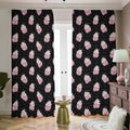 Pink Cupcake Pattern Print Dimout Pencil Pleat Curtains