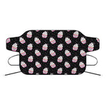 Pink Cupcake Pattern Print Car Windshield Snow Cover