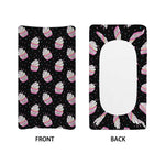 Pink Cupcake Pattern Print Changing Pad Cover