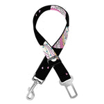 Pink Cupcake Pattern Print Dog Seat Belt