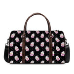 Pink Cupcake Pattern Print Duffle Bag