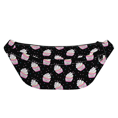 Pink Cupcake Pattern Print Fanny Pack