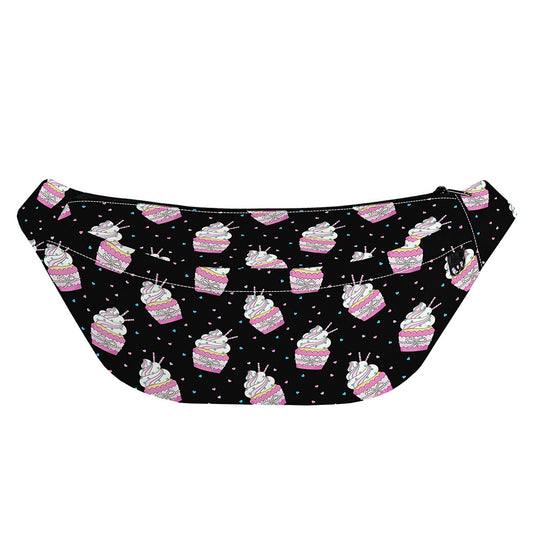 Pink Cupcake Pattern Print Fanny Pack