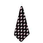 Pink Cupcake Pattern Print Hand Towel