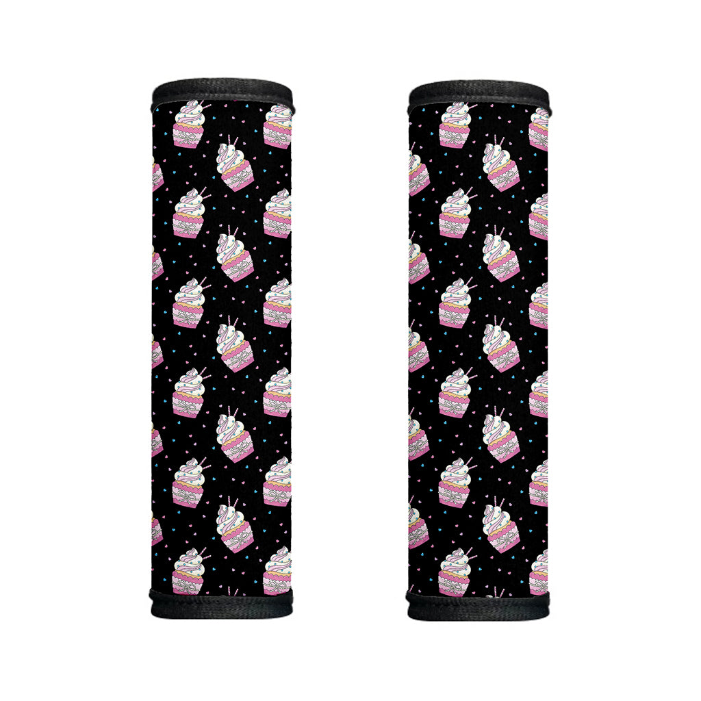 Pink Cupcake Pattern Print Handle Covers