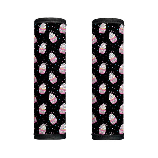 Pink Cupcake Pattern Print Handle Covers