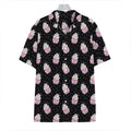 Pink Cupcake Pattern Print Hawaiian Shirt