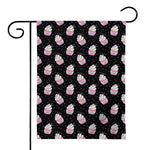 Pink Cupcake Pattern Print House Flag