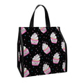 Pink Cupcake Pattern Print Insulated Lunch Tote