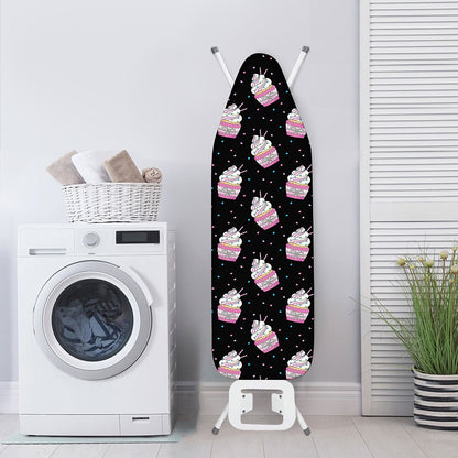 Pink Cupcake Pattern Print Ironing Board Cover