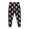 Pink Cupcake Pattern Print Jogger Pants
