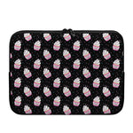 Pink Cupcake Pattern Print Laptop Sleeve