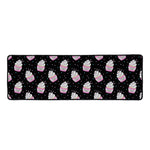 Pink Cupcake Pattern Print Long Kitchen Mat