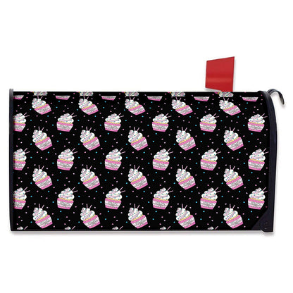 Pink Cupcake Pattern Print Mailbox Cover