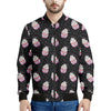 Pink Cupcake Pattern Print Men's Bomber Jacket