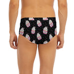 Pink Cupcake Pattern Print Men's Briefs