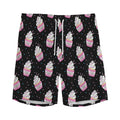 Pink Cupcake Pattern Print Men's Athletic Shorts