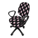 Pink Cupcake Pattern Print Office Chair Cover