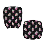 Pink Cupcake Pattern Print Office Chair Cover