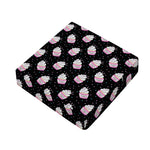 Pink Cupcake Pattern Print Outdoor Seat Cushion Cover