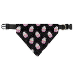 Pink Cupcake Pattern Print Over The Collar Dog Bandana