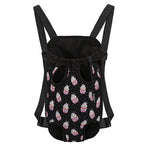 Pink Cupcake Pattern Print Pet Carrier Backpack