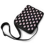 Pink Cupcake Pattern Print Rectangular Crossbody Bag