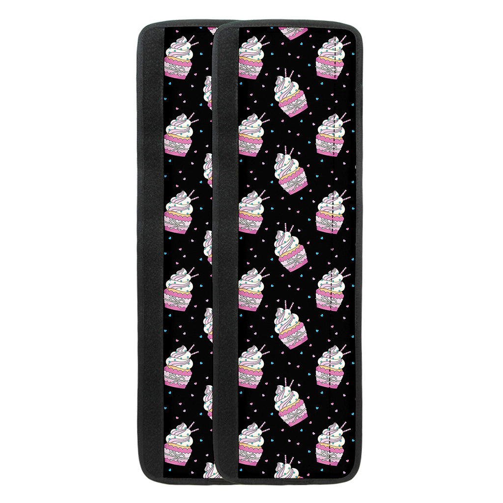 Pink Cupcake Pattern Print Refrigerator Handle Covers