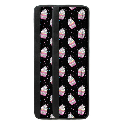 Pink Cupcake Pattern Print Refrigerator Handle Covers