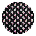 Pink Cupcake Pattern Print Round Blanket