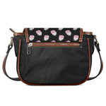 Pink Cupcake Pattern Print Saddle Bag