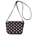 Pink Cupcake Pattern Print Saddle Bag