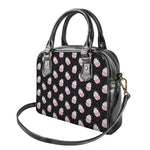 Pink Cupcake Pattern Print Shoulder Handbag