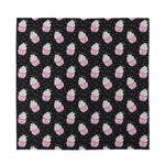 Pink Cupcake Pattern Print Silk Bandana
