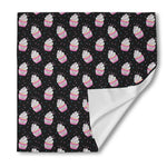Pink Cupcake Pattern Print Silk Bandana