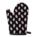 Pink Cupcake Pattern Print Single Oven Mitt
